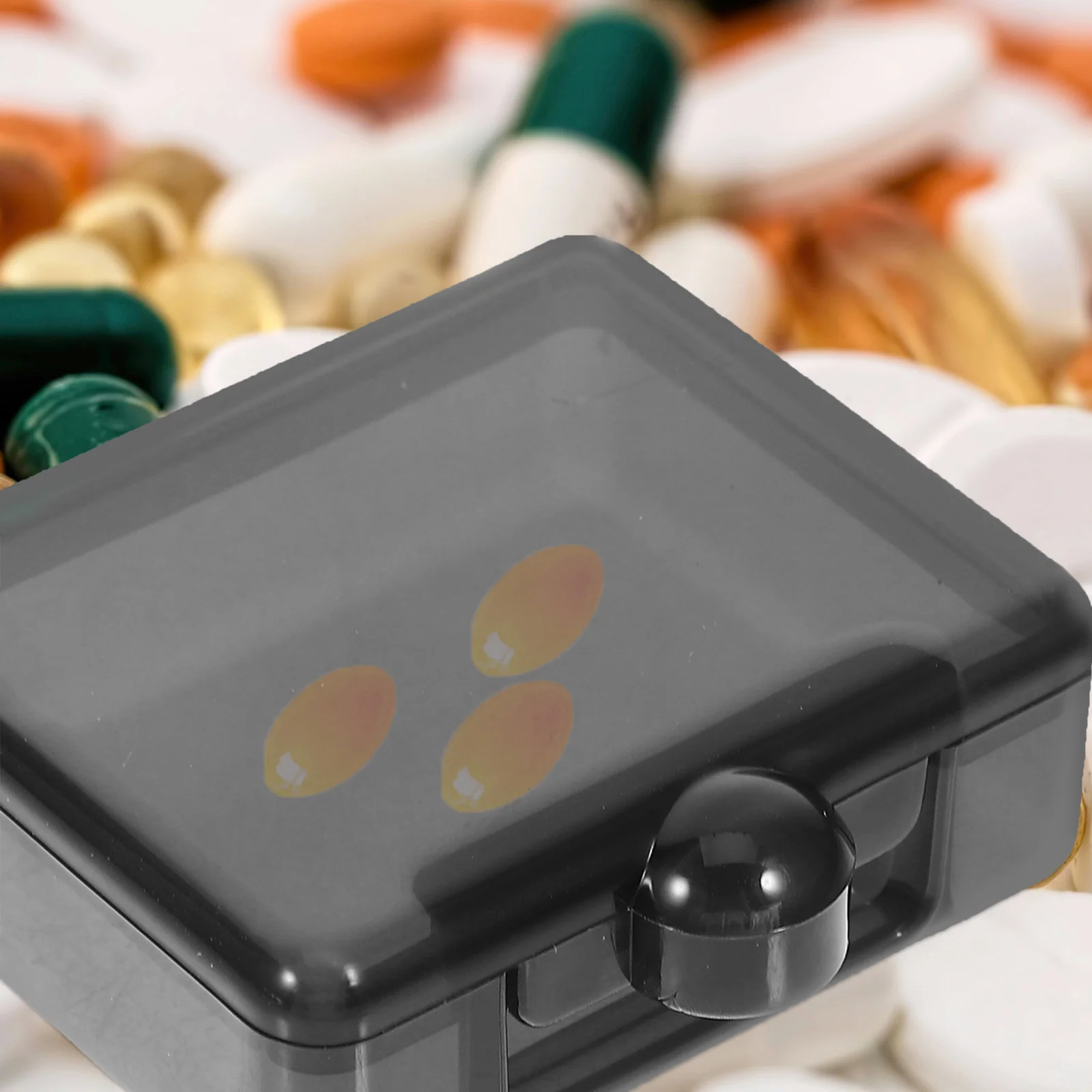 

8Pcs Square Pill Organizer Portable Travel Case Transparent Lid Small Medicine Container Daily Pill Holder Purse Supplement