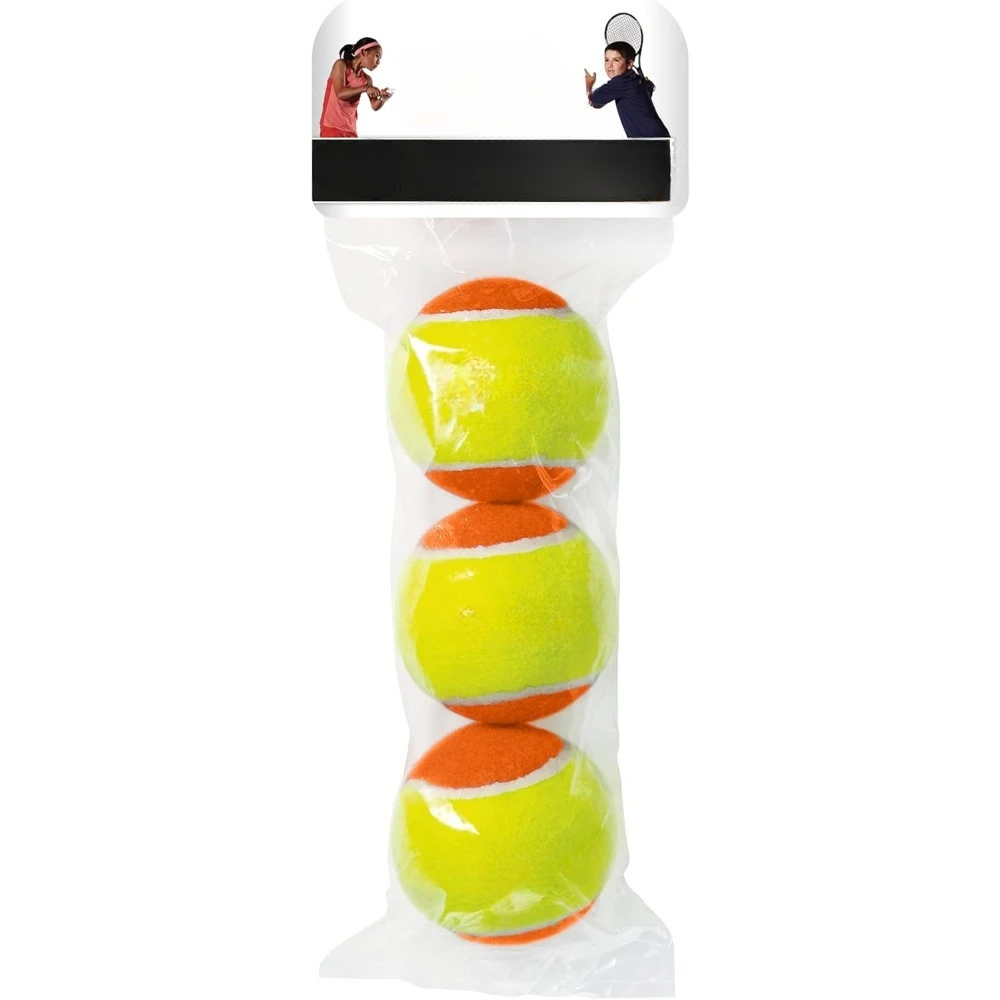 Tennis Ball for Beginners Youth Kids Training Practicing with Mesh Bag Easy to Transport Youth Tennis Balls - 3 Balls