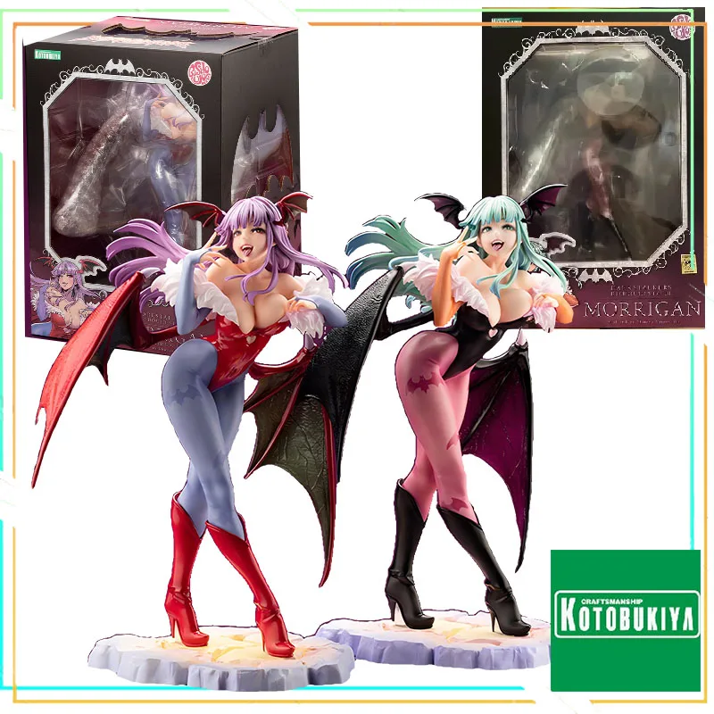 Kotobukiya GAME Morrigan Aensland Darkstalkers Anime Action Figure PVC Model Toys Collectible Model Ornaments Gifts