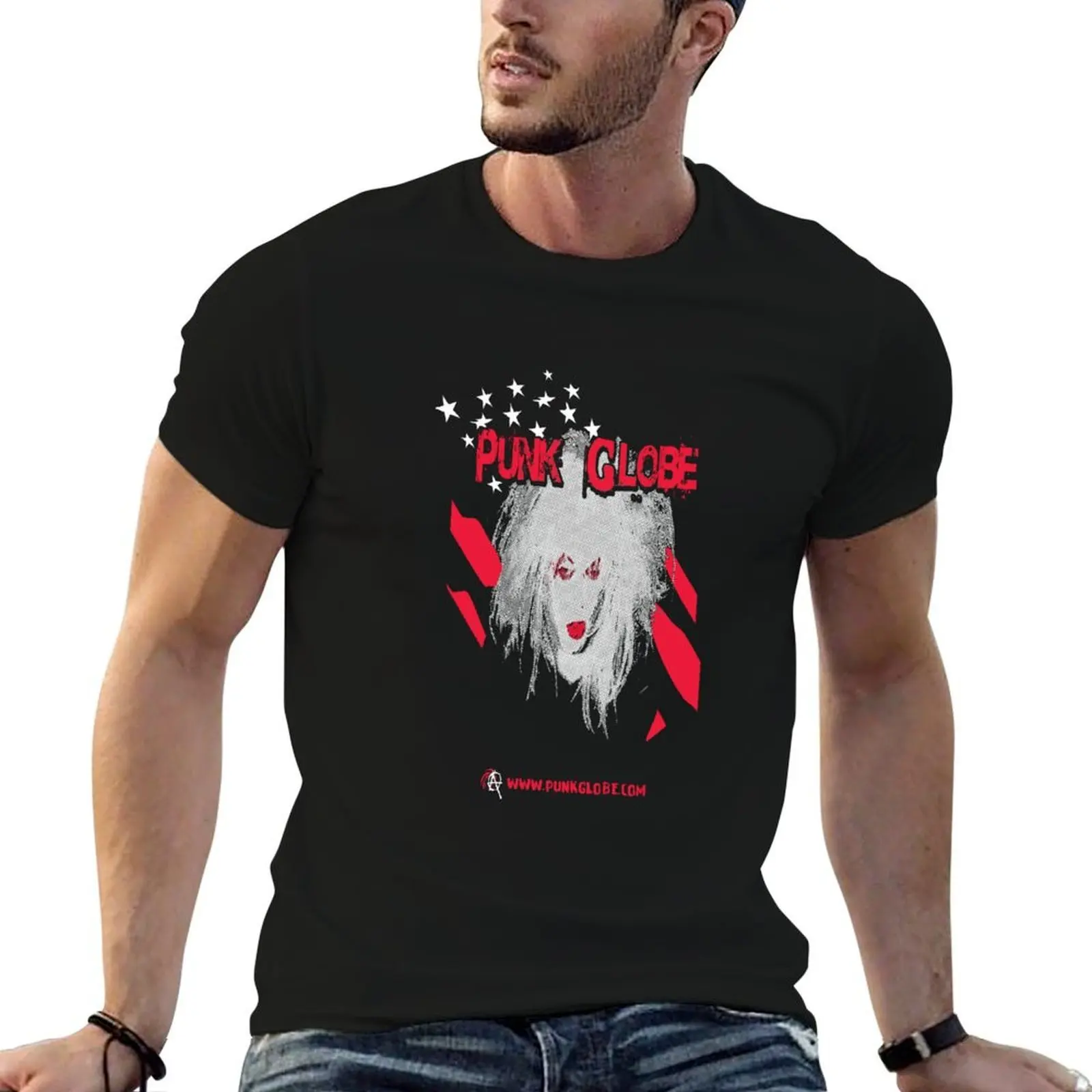 

Punk Globe Red T-Shirt t shirt man cotton t shirts for man graphic tees t shirts for man slim fit T-shirt