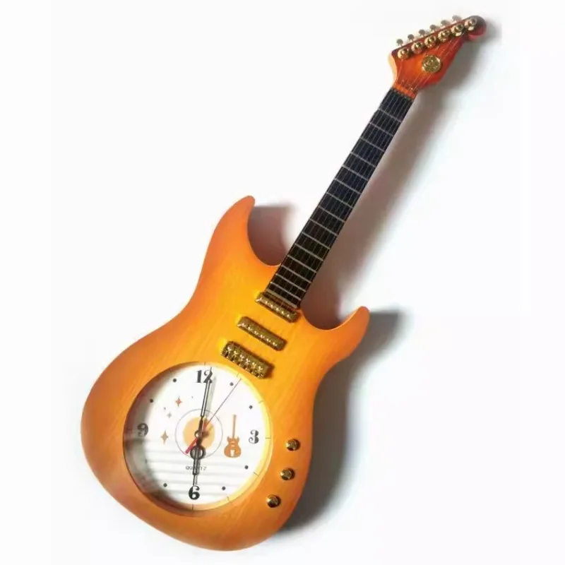 

Guitar Living Room Noiseless Hanging Clock Creative Simple Decorative Music Gift Quartz Clock