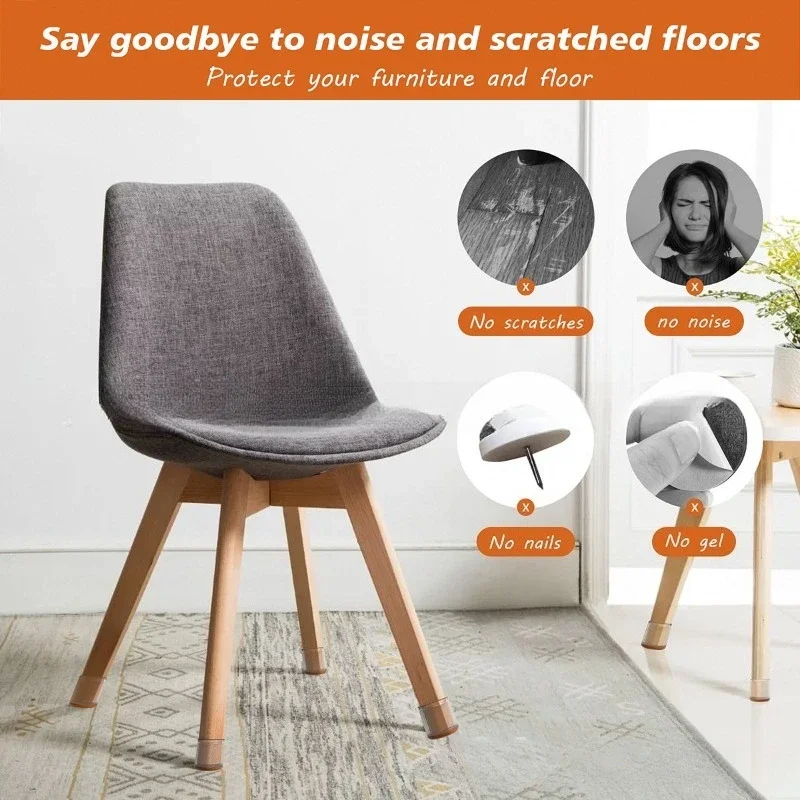 Verdickte Silikon Stuhl Fuß Abdeckung Säumen Filz Pad Schutzhülle Hocker Tisch Stuhl Verschleißfeste Fuß Pad leise