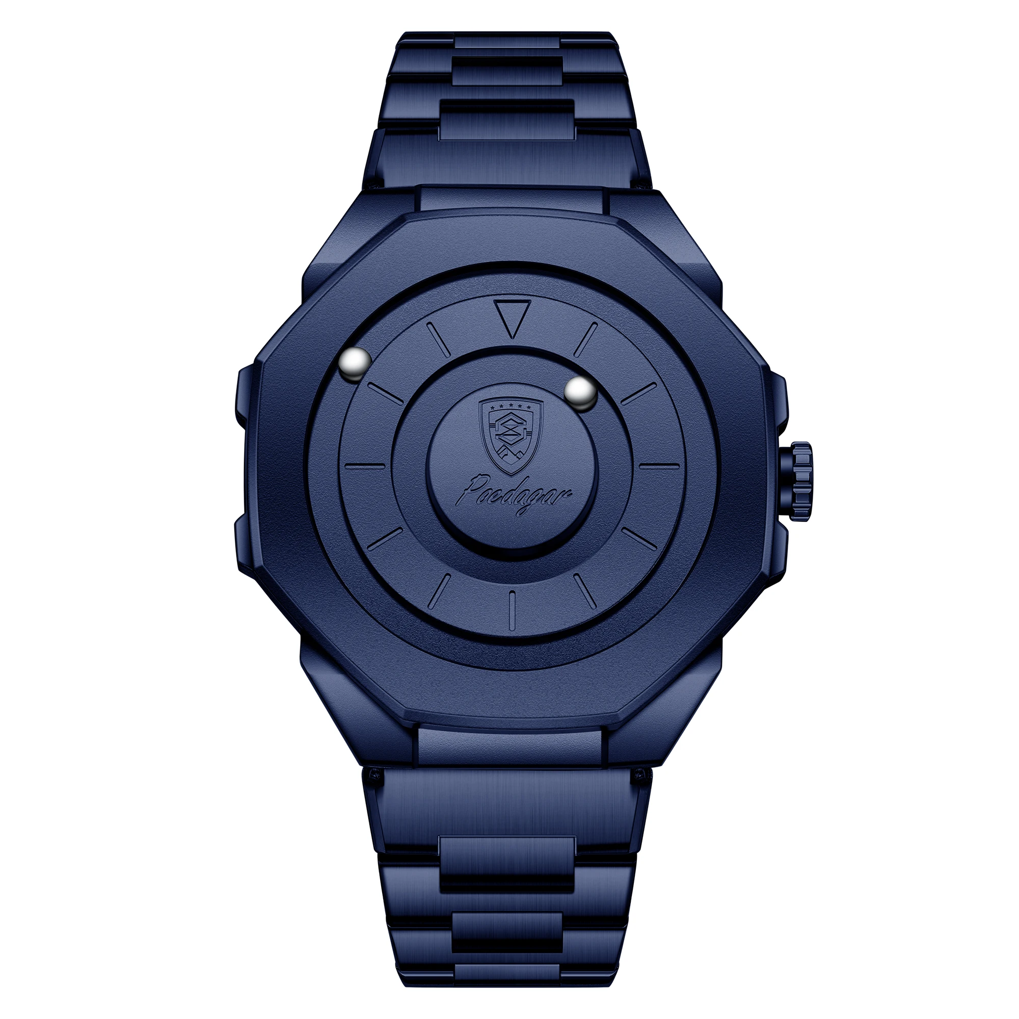 POEDAGAR Top Kreative Herren-Armbanduhr, Modische Wasserdichte Edelstahl-Herrenuhr, Quarz, Neue Business-Herrenuhren, Reloj Hombre