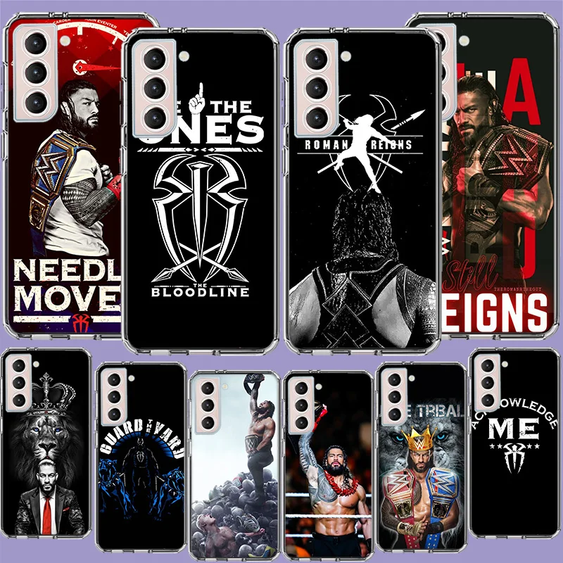 R-Roman Big Dog R-Reigns Phone Case For Samsung A04 A04S A15 A25 A35 A55 A05S Note 20 Ultra 10 Lite 9 8 M32 M30S M21 M31 M51 M52