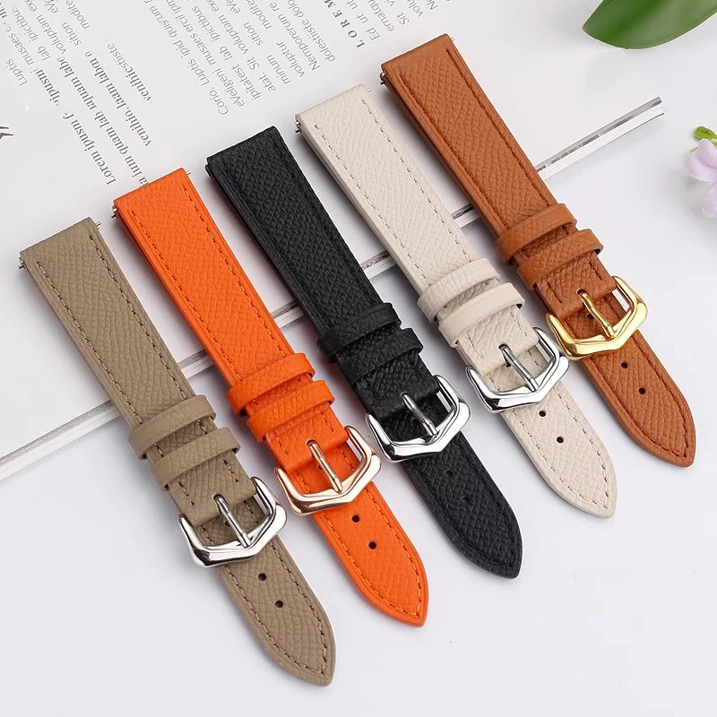 16mm 18mm 20mm Leather Watch Strap for Cartier Tank London Solo Key Must Women Men Cowhide Quick Release Band Watch Accessories