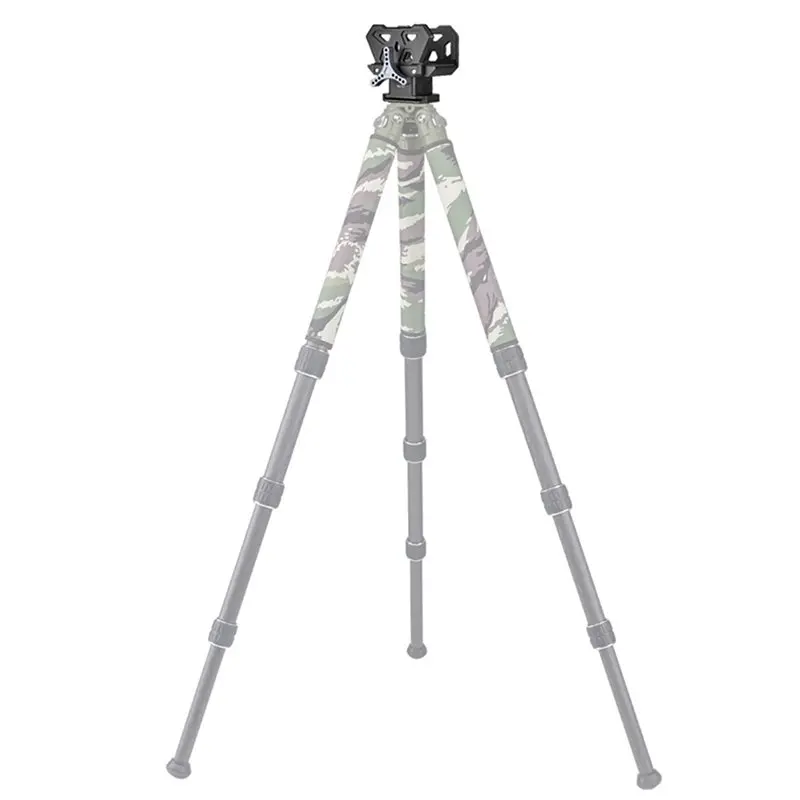 AA81-2X Professional Saddle Clamp Adapter Tripod Bracket Vise Clamp Outdoor Bracket Adapts To 3/8 Inch Thread