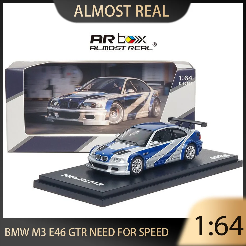 صندوق AR BOX 1:64 حقيقي تقريبًا يحتاج إلى سرعة NFS سبيكة قسط دييكاست نموذج سيارة اللعب قطعة عرض قابلة للجمع