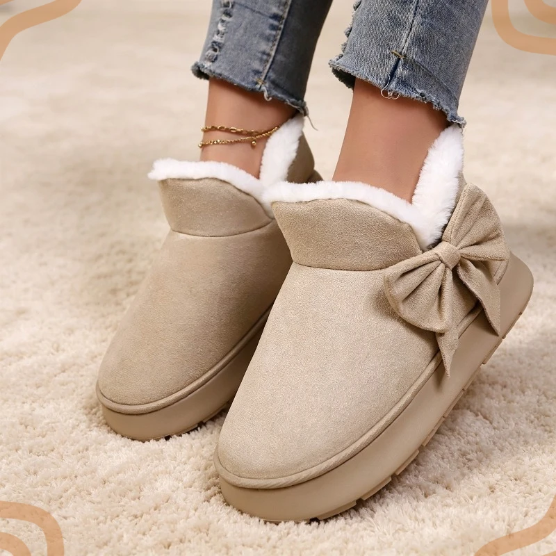Winter New Women's Boots Exquisite Plush Warm Snow Boots for Woman Comfort Platform Ankle Boots Designer Shoes Botas De Mujer