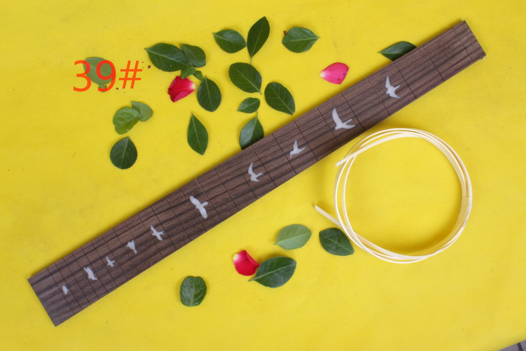 Electric Guitar Fretboard Rosewood For 24 Fret Guitar neck 24.75 inch Pearl Dot   inlay