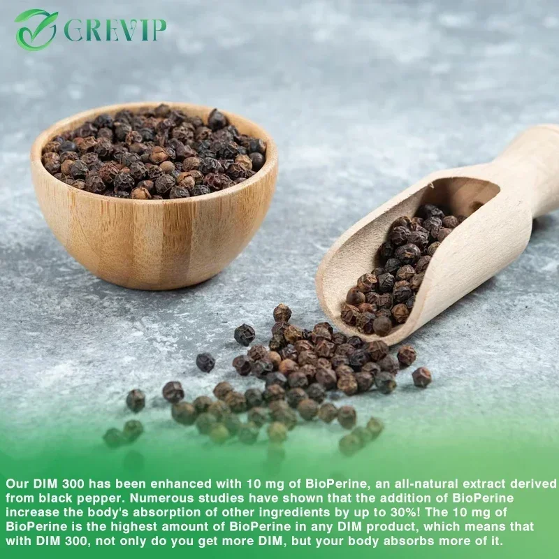 

DIM 300mg - Supports Hormonal Balance and Metabolism, Enhancing Muscle Mass, Strength, Vitality, and Overall Energy