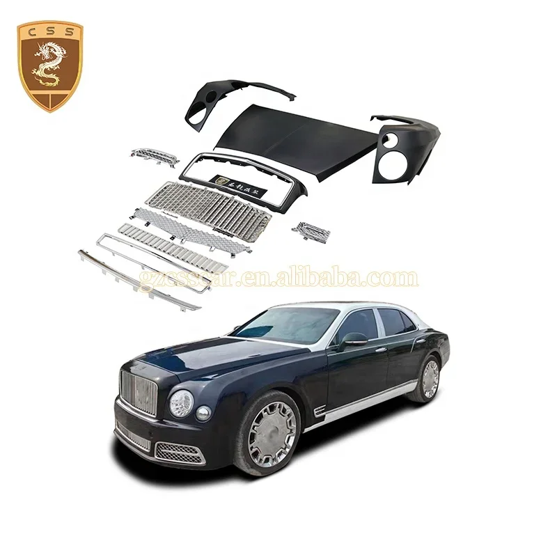 Old Style Upgrade Auf New Style Carbon Fiber Body Kit Für Bentley Mulsanne Front Hecks Toß Stange Motorhaube Abdeckung Autoteile