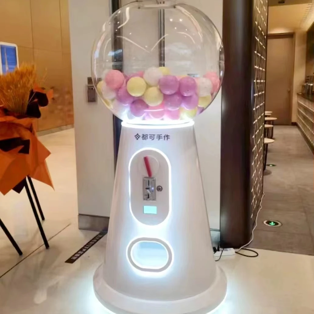 

Большой капсульный кран 100 мм с монетоприемником, настраиваемый английский AC220V для торговых центров, игрушечный торговый автомат