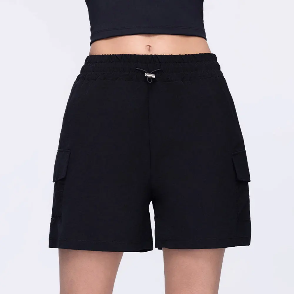 Loose Yoga Shorts Women Fitness Shorts Running Cycling Shorts Breathable Sports High Waist Workout Gym Shorts With Pocket