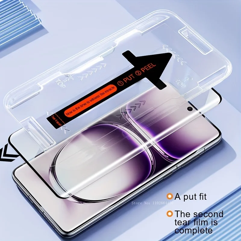 

One-click Simple Installation Tempered Glass for OPPO Reno 14 Pro 14F 13 Pro 12 Pro 11F 12F HD Screen Protectors Glass Film