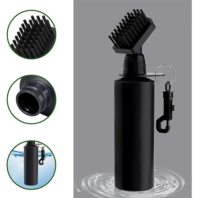 Sporting Goods Golf Clean Brush With Snap Clips Golf Groove Cleaner Groove Cleaning Brush Golf Club Tool Hair Club Brush
