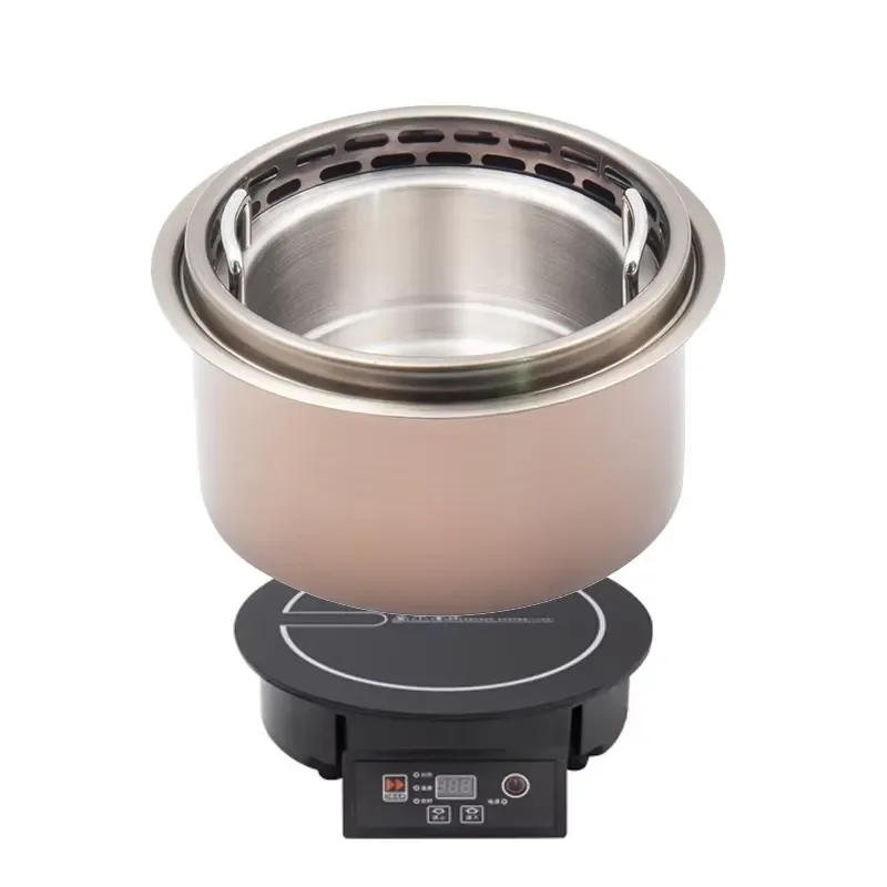 800W Commercial Induction Cooker Single Burner Electric Hot Pot Smokeless Mini Stove for Restaurant Kitchen Use Portable
