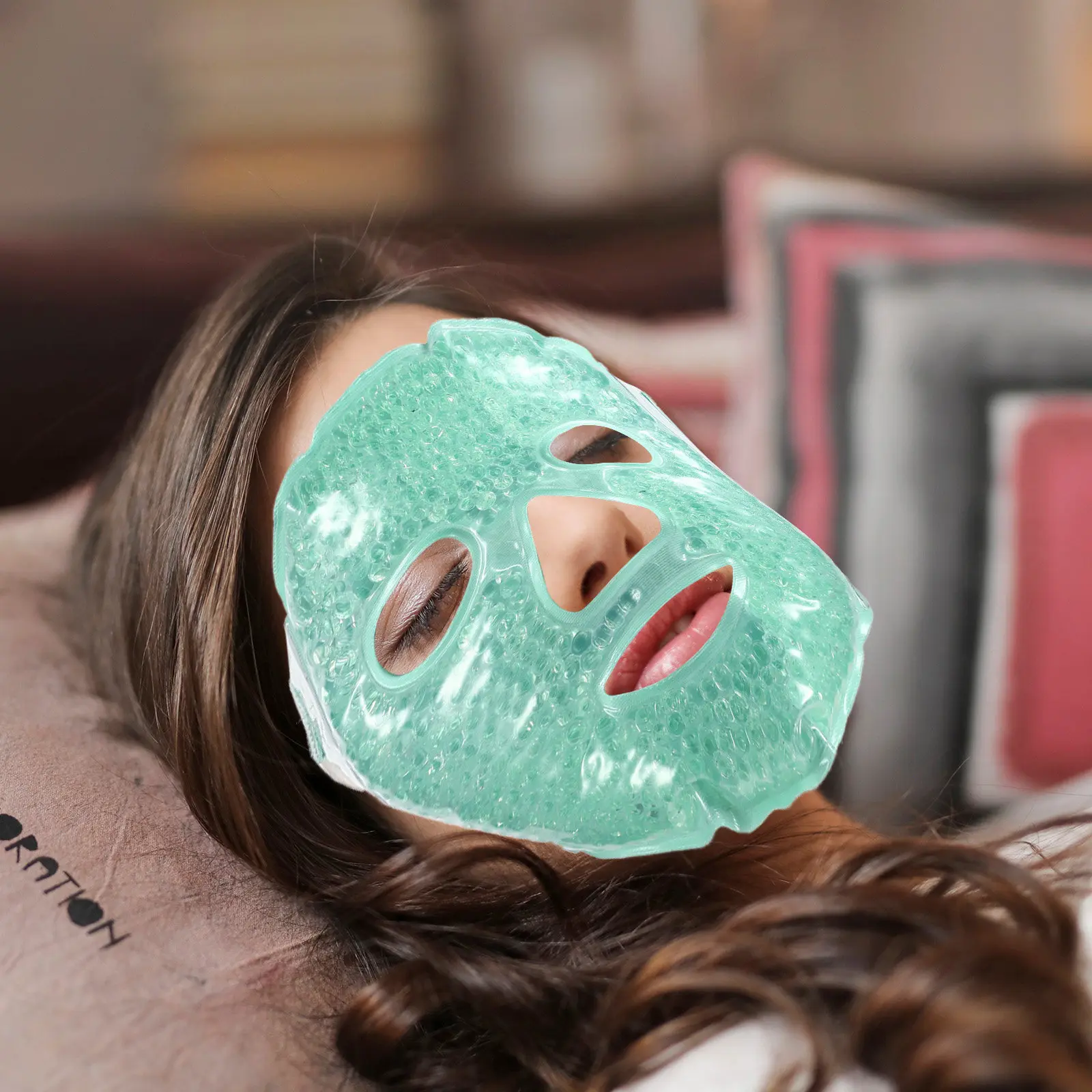1Set Safe PVC Gel Cloth Eye Mask for Cold Hot Compress Eye Fatigue Relief Sleep Cooling Face Mask Reusable Beauty Supply