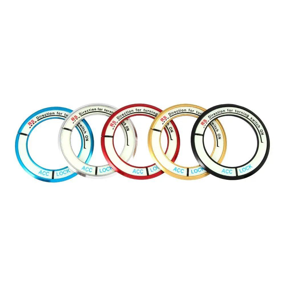 Practical Decoration  Circle Stickers Auto Luminous  Car Ignition Switch Cover For TOYOTA COROLLA LEVIN