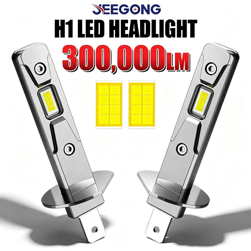 

H1 LED Headlight 300000LM CANBUS Error Free h1 Headlamp Plug And Play 9084 CSP CHIPS Focused Light Bulbs 6000K Fog Light 12V