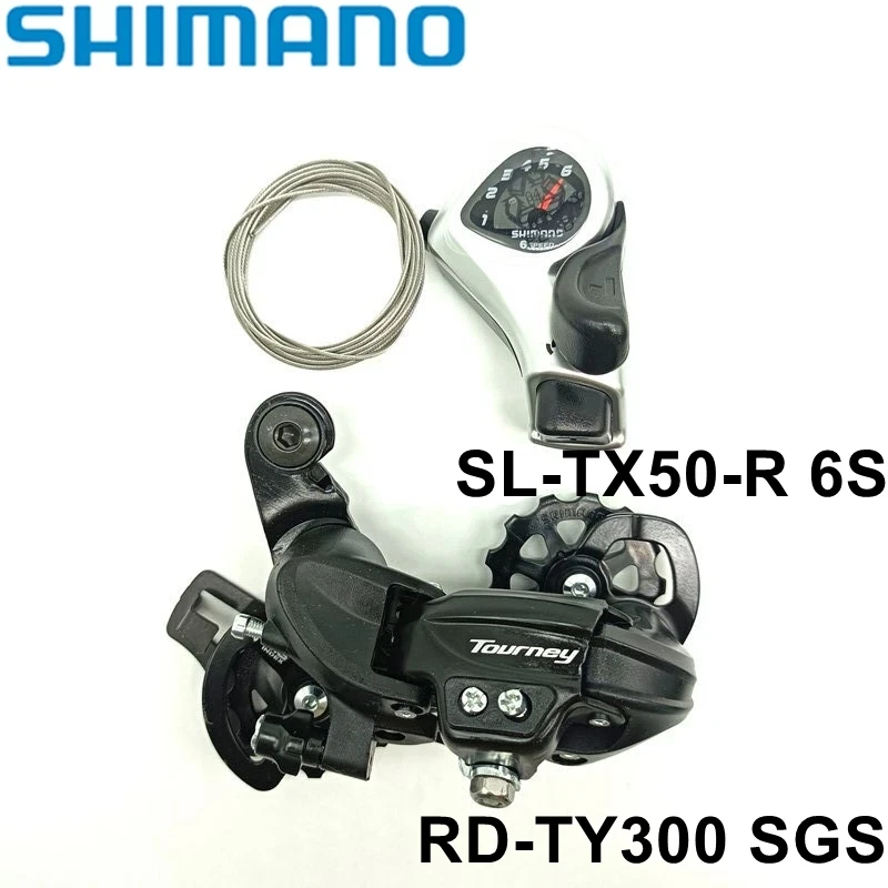 Shimano Tourney SL-TX50 Shift Lever 6v 7v TX50 Shifters Gear Cable SL TX50 Shifter Trigger Switch RD-TY300 SGS Rear Derailleur