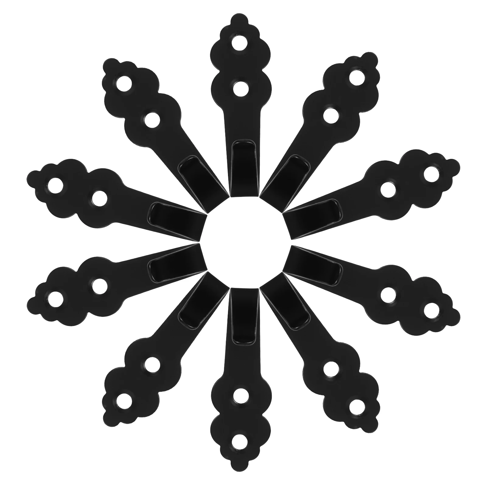 

10Pcs Wall Mounted Metal Hooks Durable Heavy Duty Hooks for Kitchen Bathroom Living Room Coats Bags Towel Hangers