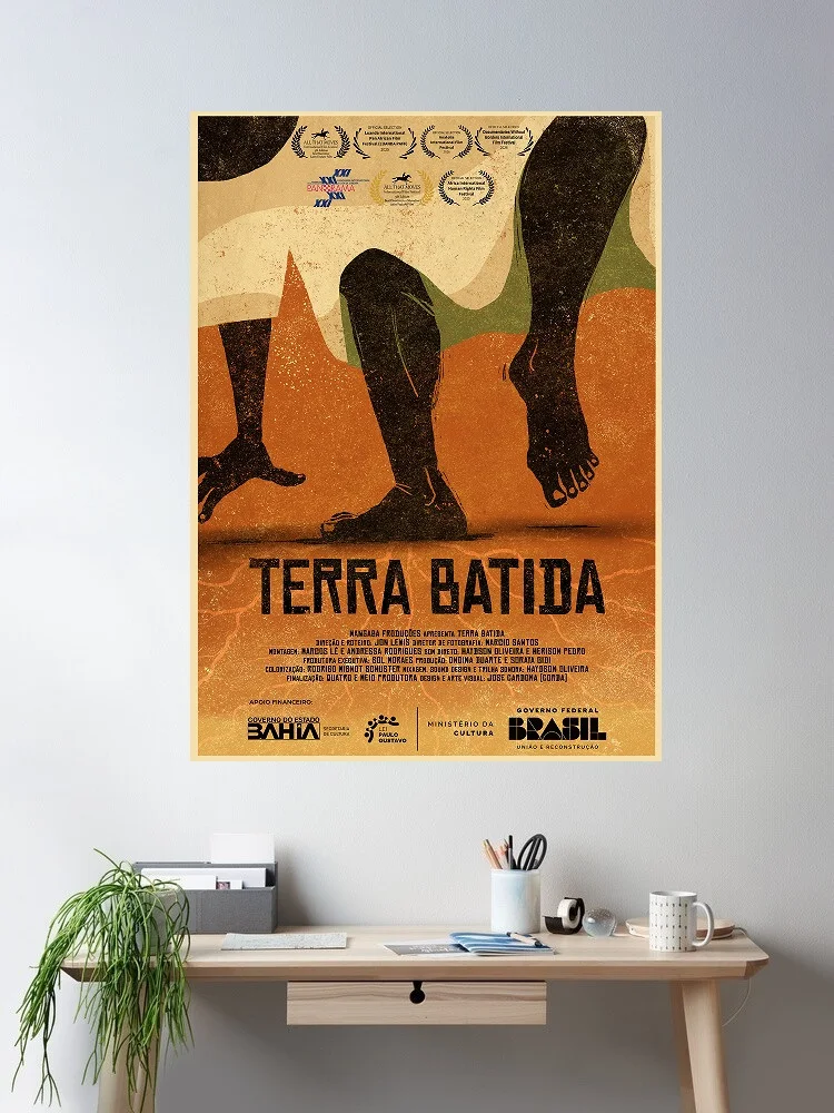 Terra Batida (2026) Movie, Print Art Canvas Poster,Living Room , Home Wall Decor Picture