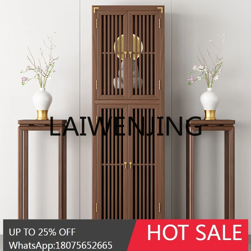 

RWJ Clothes Closet Buddha Cabinet Altar Altar Simple God of Wealth Cabinet with Door Shrine Customization