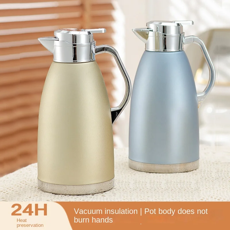 

304 stainless steel vacuum Roman thermos pot, large capacity home hotel office hot water pot water bottles