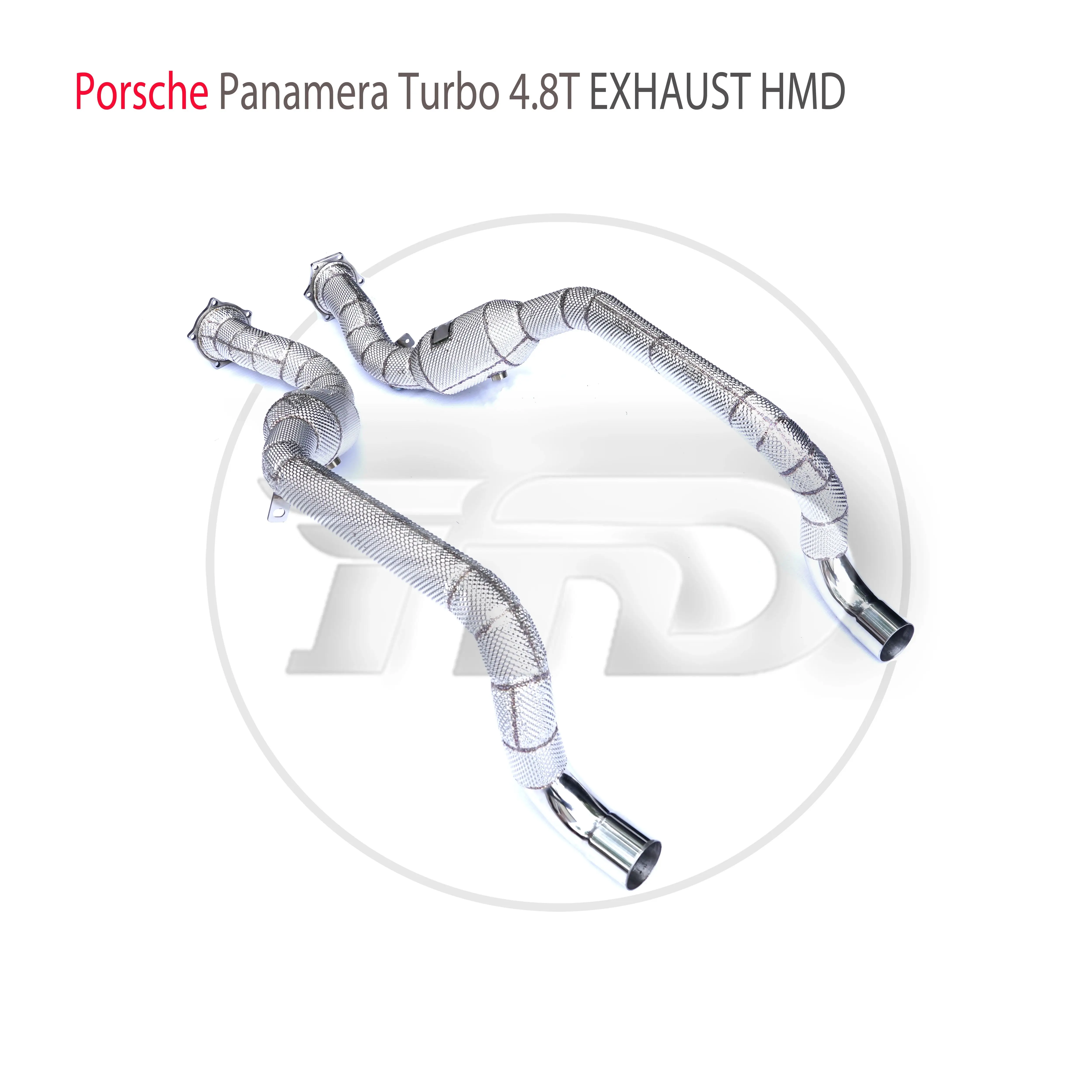 

HMD Car Accessories Exhaust System High Flow Performance Downpipe for Porsche Panamera Turbo 4.8T 970 With Catalytic