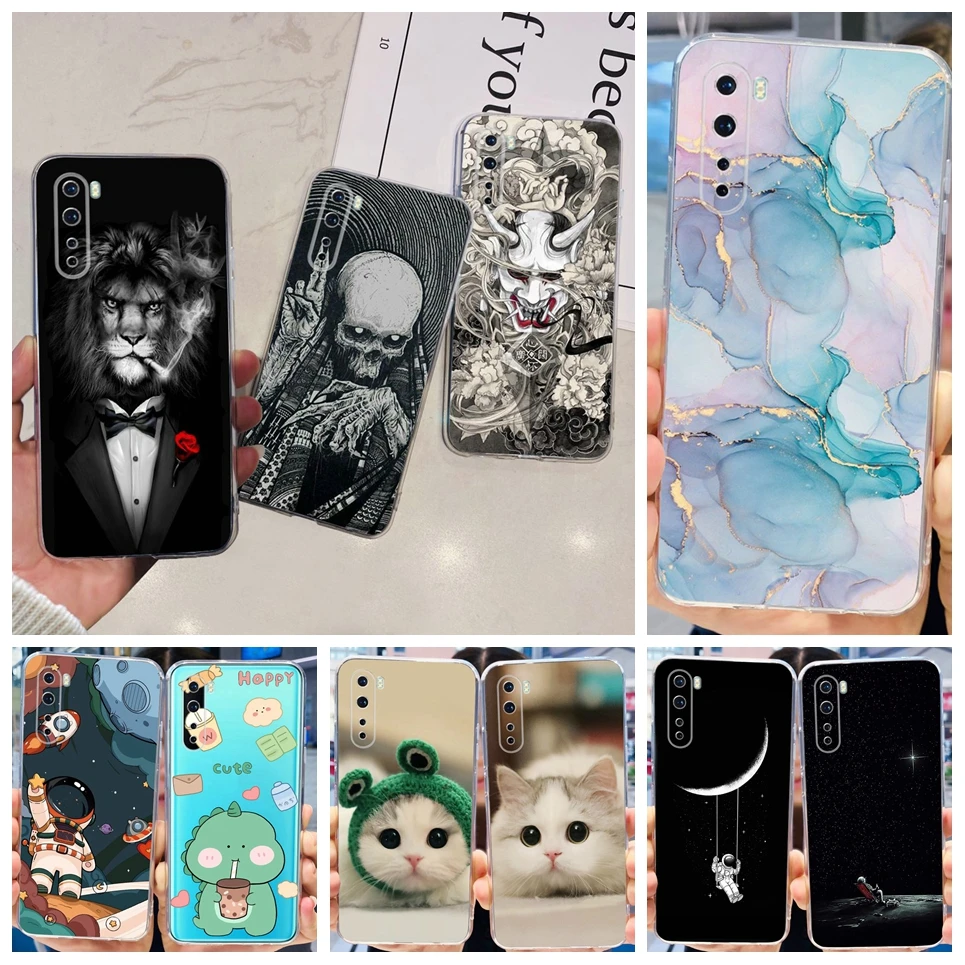 Weiche Silikon TPU Coque Abdeckung für Oneplus Nord Telefon Fall Cartoon Katze cool Stil Astronaut Fundas Oneplus Z 8 Nord 5g Abdeckung Capa
