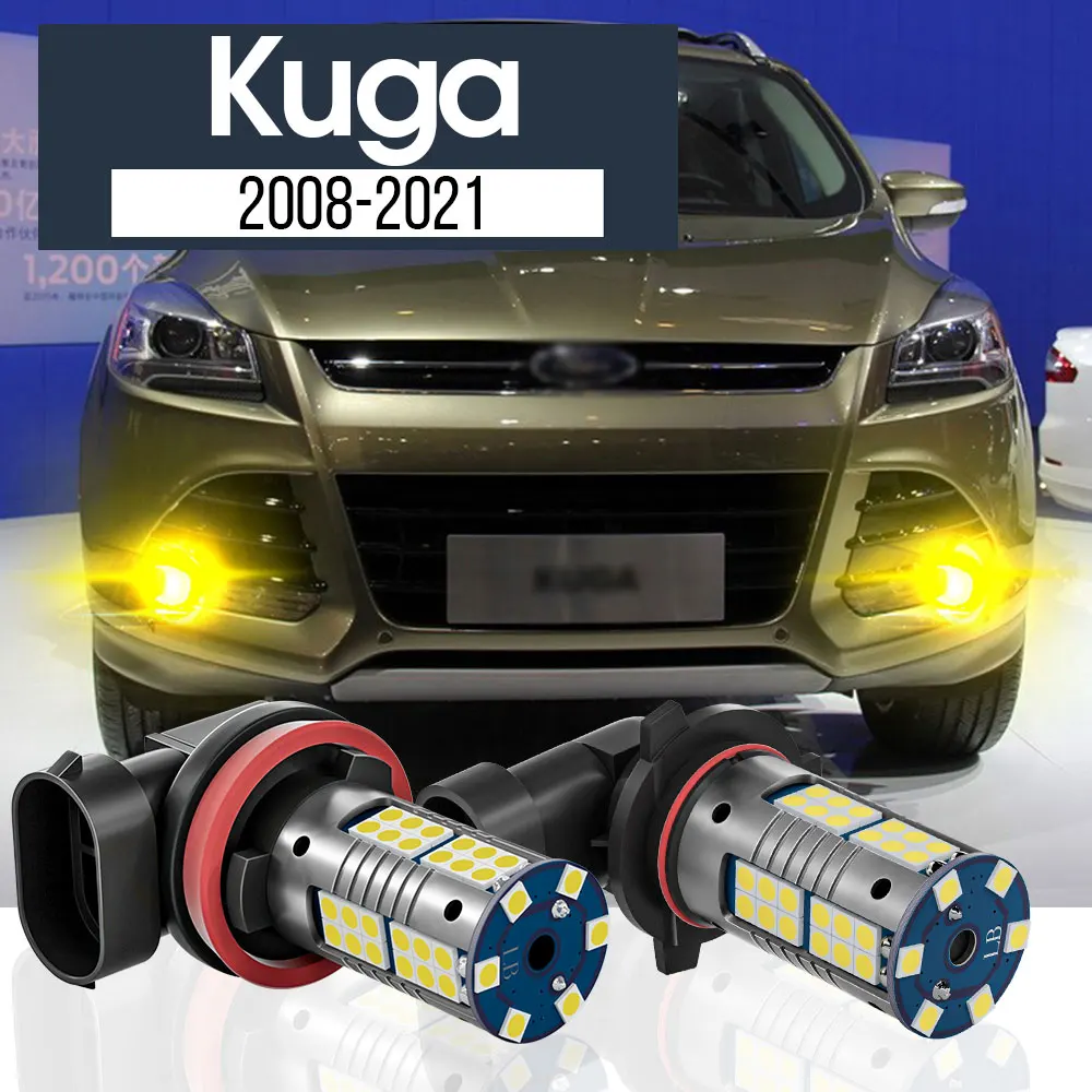

2pcs LED Fog Light Lamp Blub Canbus Accessories For Ford Kuga 2008-2021 2009 2010 2011 2012 2013 2014 2015 2016 2017 2018 2019