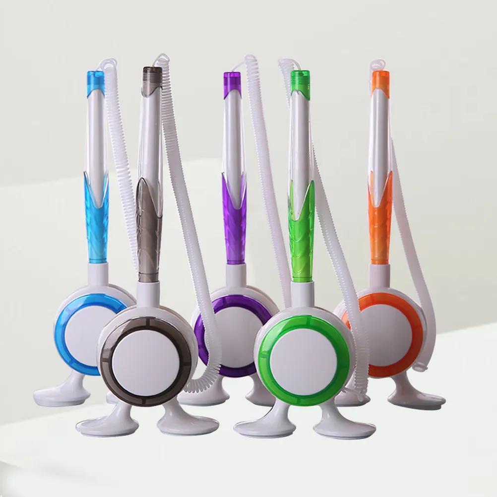 

Набор из 5 шариковых ручек с клейкой основой для стола, простые и устойчивые, с пластиковым основанием без винтов, для подписи, плавное письмо, для офиса, школы, дома