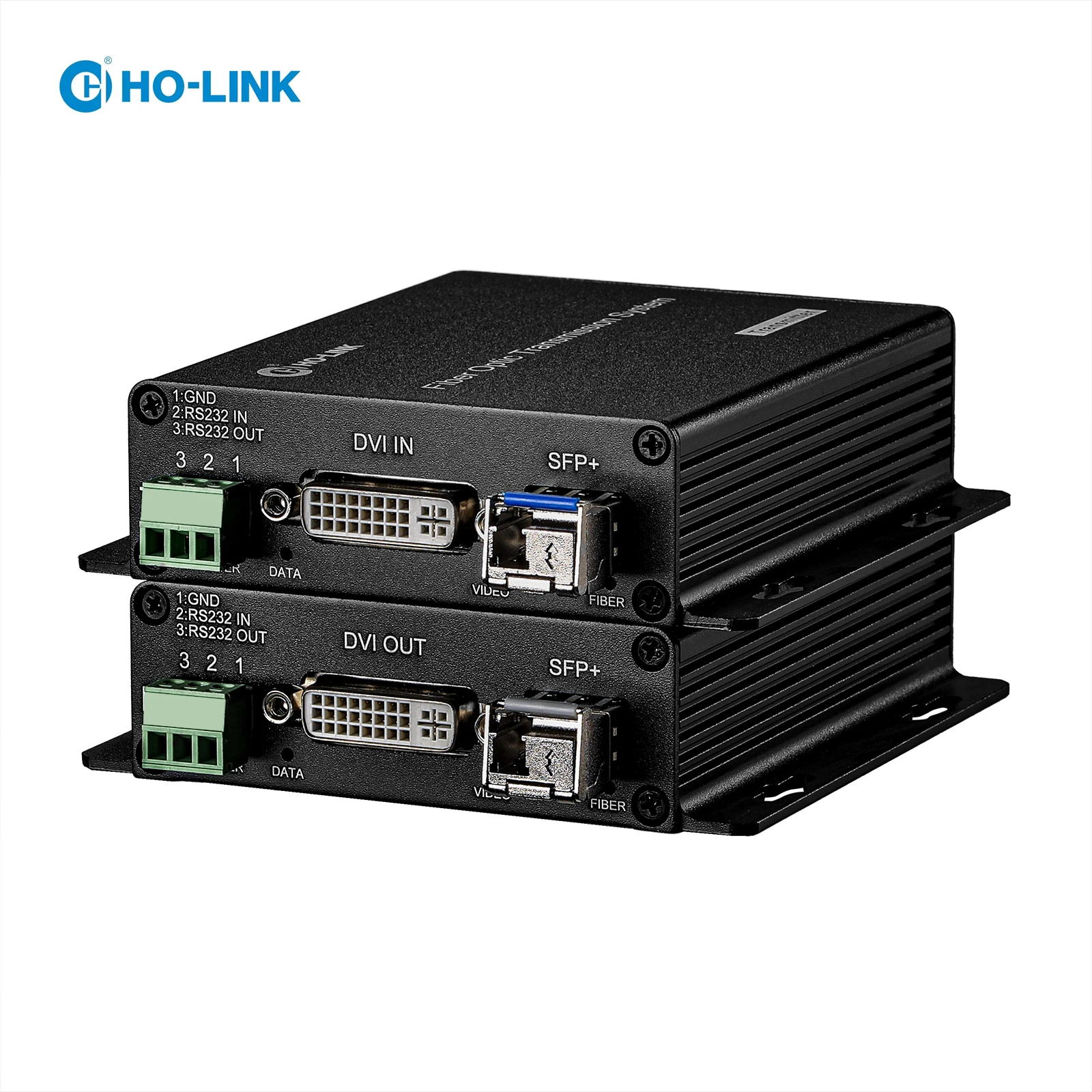 1 channel bidirectional RS485 data;single fiber single mode 4K30Hz DVI Fiber Optic Converter