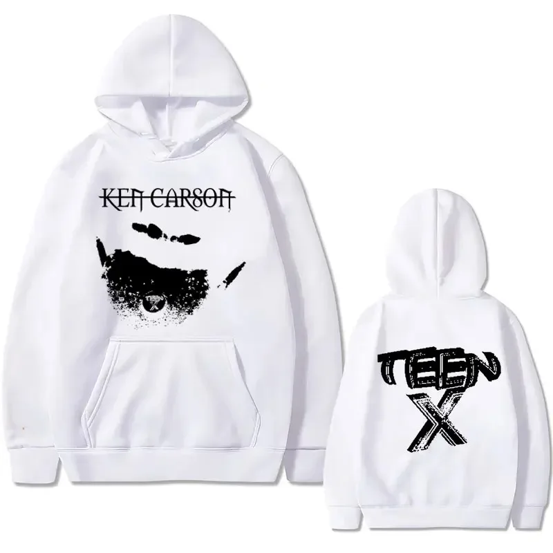 Playboi Carti Teen Graphic Print Hoodie Rapper Ken Carson Hoodies Male Vintage Oversized Streetwear Men\'s Hip Hop Sweatshirts