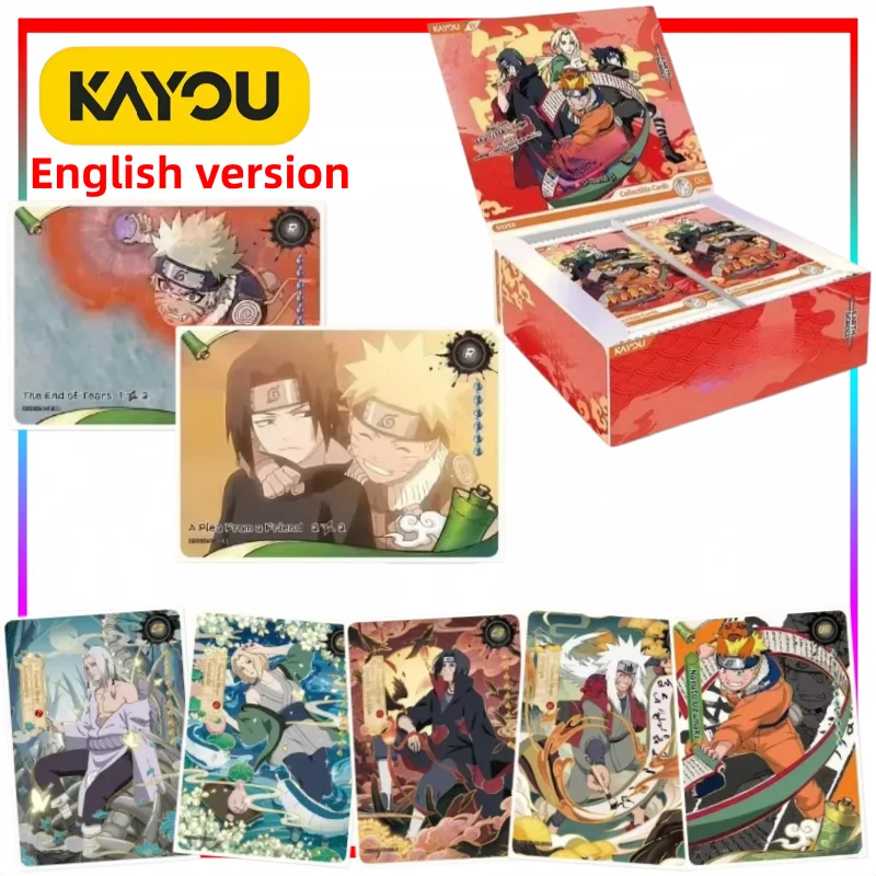 

English Version Sasuke Uchiha Collectible Card Cartoon Sakura Haruno Card Trading Collectible Anime Merchandise Trendy Toy