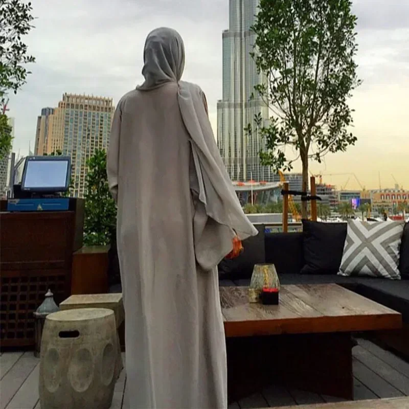 Abaya Kimono Kaftan Dubai Islam vestido musulmán Abayas caftán Marocain Qatar Omã Turquía ropa para mujeres bata Mujer