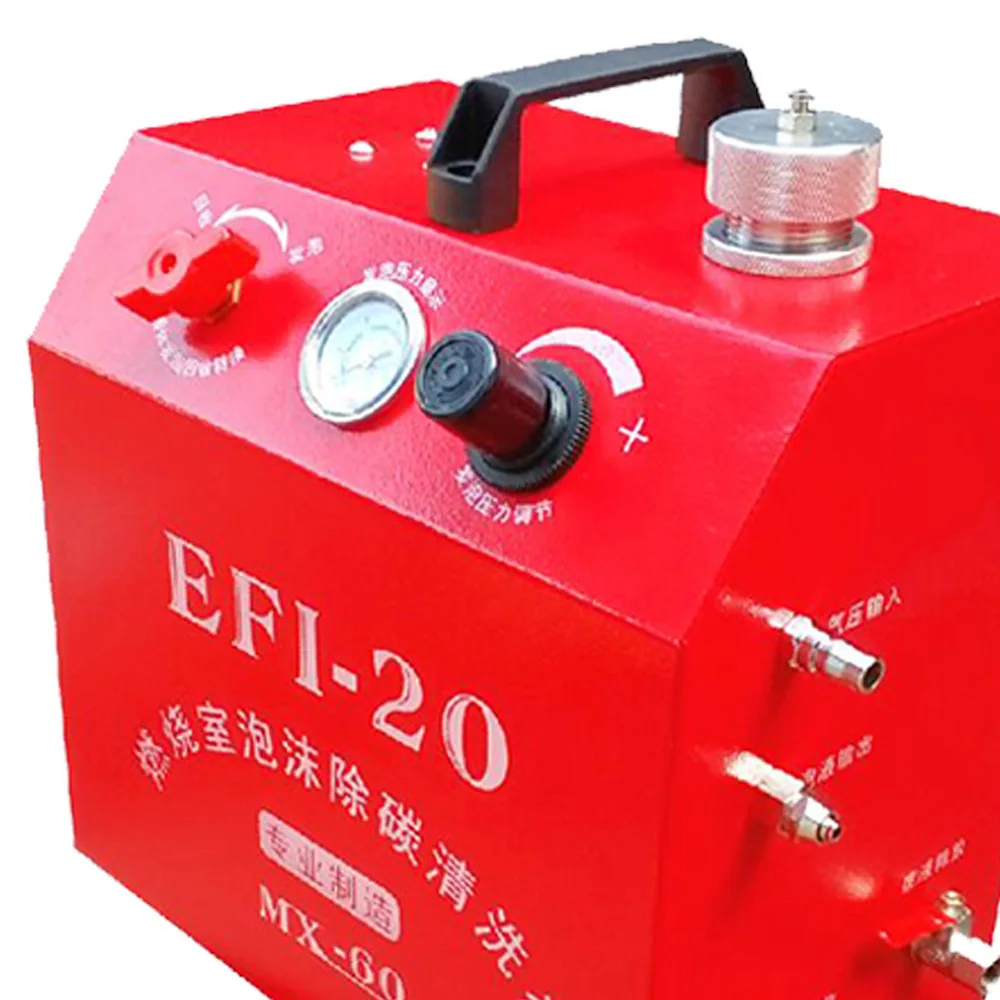 EFI-20 1000ML Car Engine Cylinder Cleaning Machine LCD Car Foam Decarbonization Cleaning Machine Support a Variety Of Connector