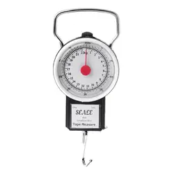 Digital Hanging Scale Mechanical Kitchen & Fishing Scale Multi-Purpose Portable Hand Held Dial Weight Scale with Tape