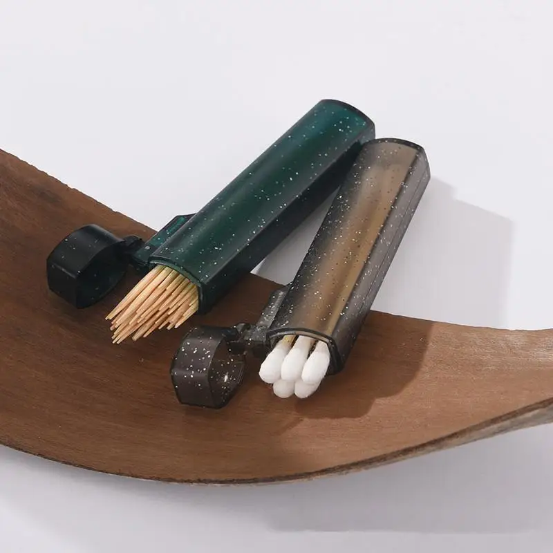 

Portable Plastic Toothpick Case - Clear Toothpick Holder For Outdoor Travel, Kitchen, And Restaurant Supplies