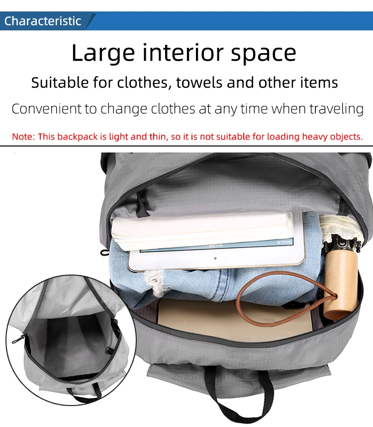 20L Foldable Backpack 2