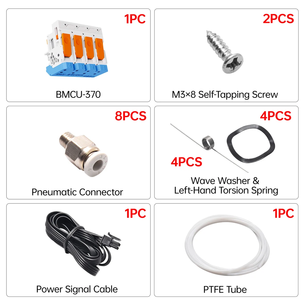 BIGTREETECH BMCU-370 AMS MMU-oplossingen AMS Lite Ondersteuning Auto Refill Farm Open-Source Upgrade voor Bambu Lab P1P P1S A1 A1 MINI