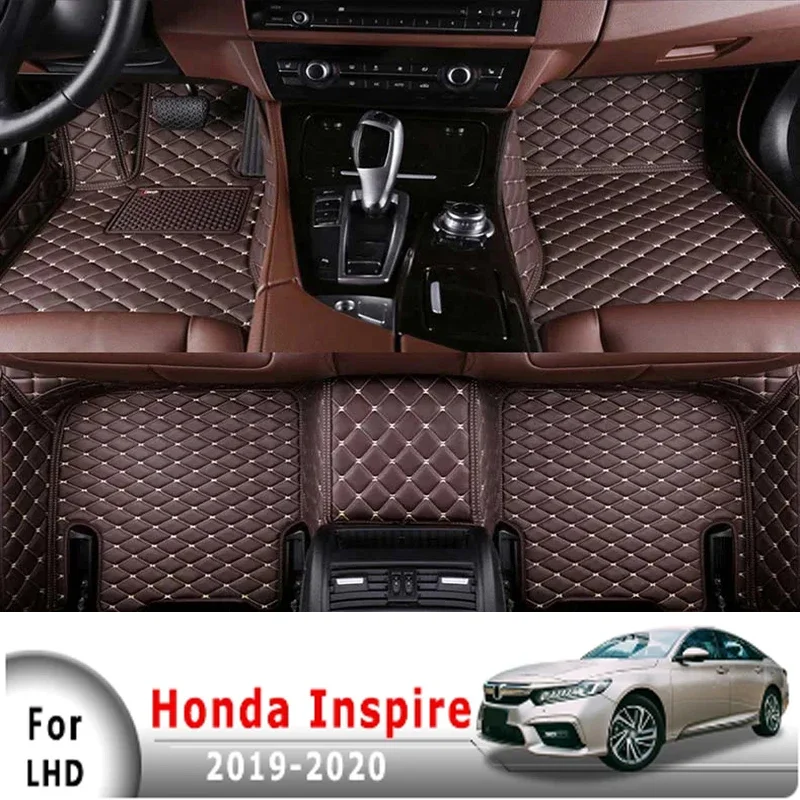

Автомобильные коврики для Honda Inspire 2019 2020, ковры, автостайлинг, аксессуары для интерьера, водонепроницаемые коврики на заказ, сменные чехлы