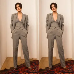 Women's 3 Piece Suit Casual Fashion Suit Blazer Women's Trousers Slim Fit Comfortable Work Wear Elegant Formal Dress 2024