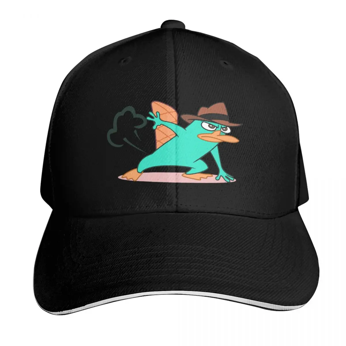 Perry the platypus Baseball Cap Streetwear Hip Hop Trendy Vintage Retro Embroidered Lightweight Packable