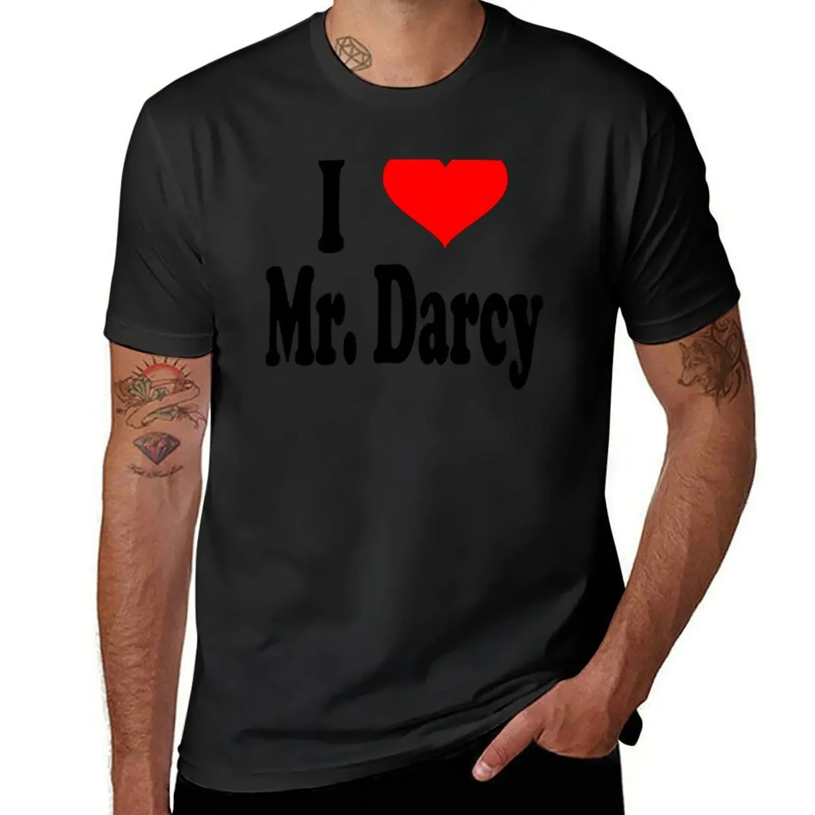 

I Love Mr Darcy - Pride And Prejudice T-Shirt luxury designer cheap stuff football t shirt slim fit t shirts for men