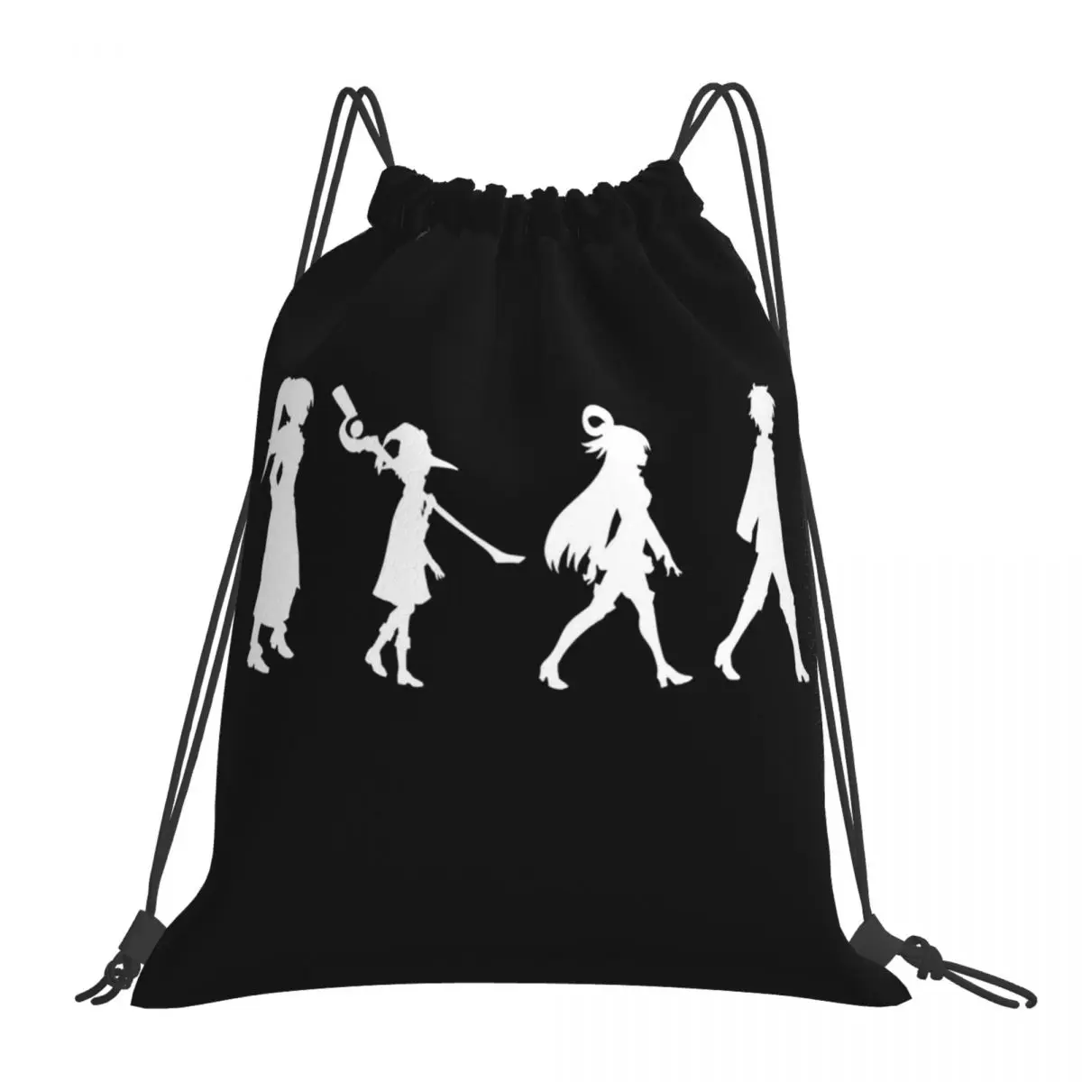 

Isekai Crew - White Backpacks Casual Portable Drawstring Bags Drawstring Bundle Pocket Shoes Bag Book Bags For Man Woman School