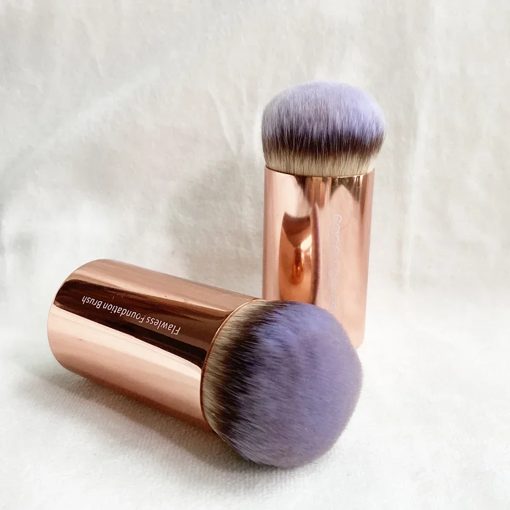 Small Handy Buki Flawless Foundation Brush by Face Secrets Makeup Brush for Liquid Cream Formula