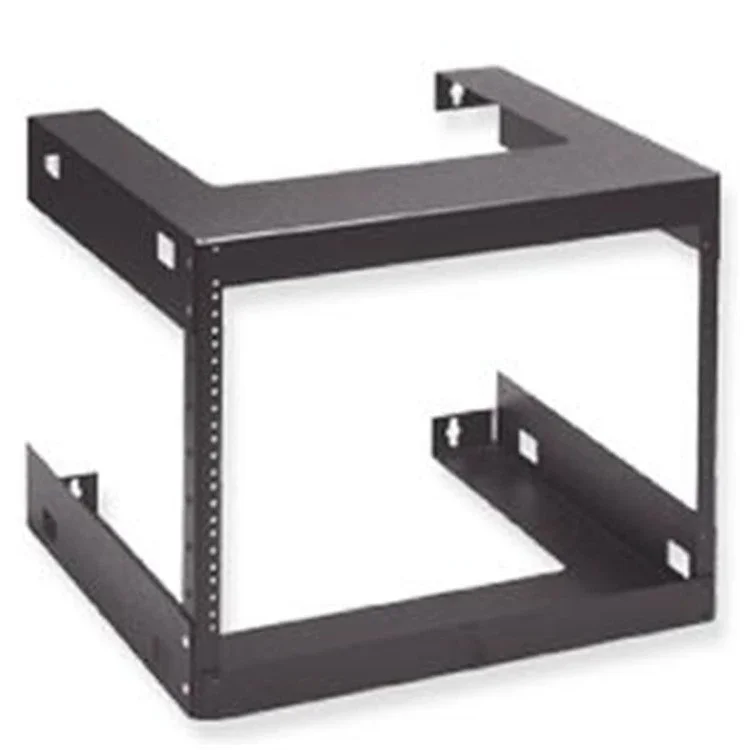

Wall Mount Rack with 8 Rack Mount Spaces (8U) - Heavy-Duty 19" Open Frame Server Rack - Space-Saving and Secure Network Equi