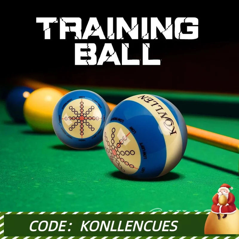 

KONLLEN Billiards Cue Ball Practice Training Artifact Replacement 2-1/4" / 2-1/16" Table Ball Practice Snooker Accessories