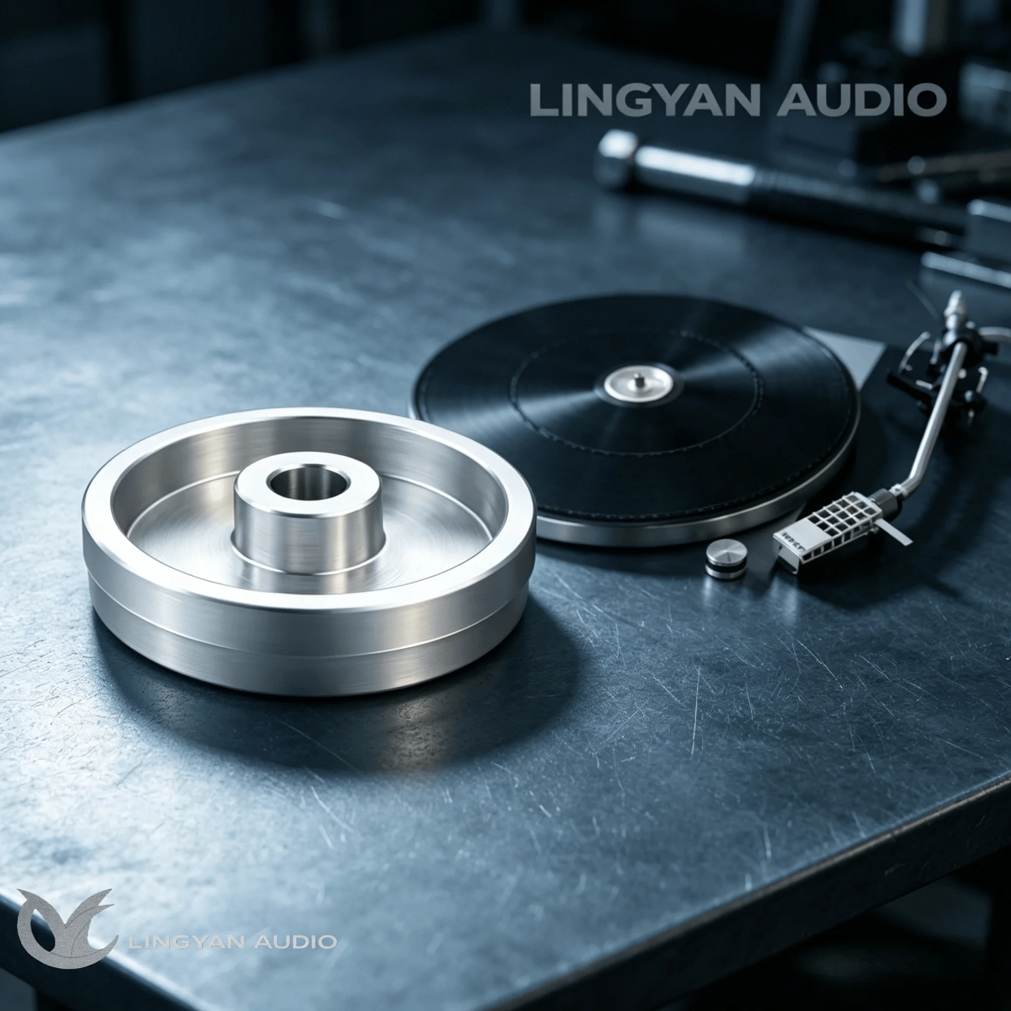 Adaptador espaciador para tocadiscos de 45 RPM, pieza de aluminio mecanizada con precisión para Thorens TD150 y otros modelos.